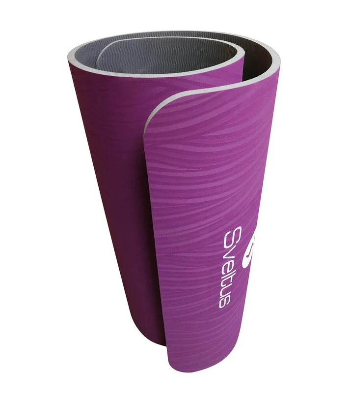 Tapis studio prune/gris 140×60 cm