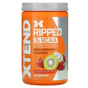 Xtend, Ripped, 7 g de BCAA, Purée de kiwi et de fraise, 495 g