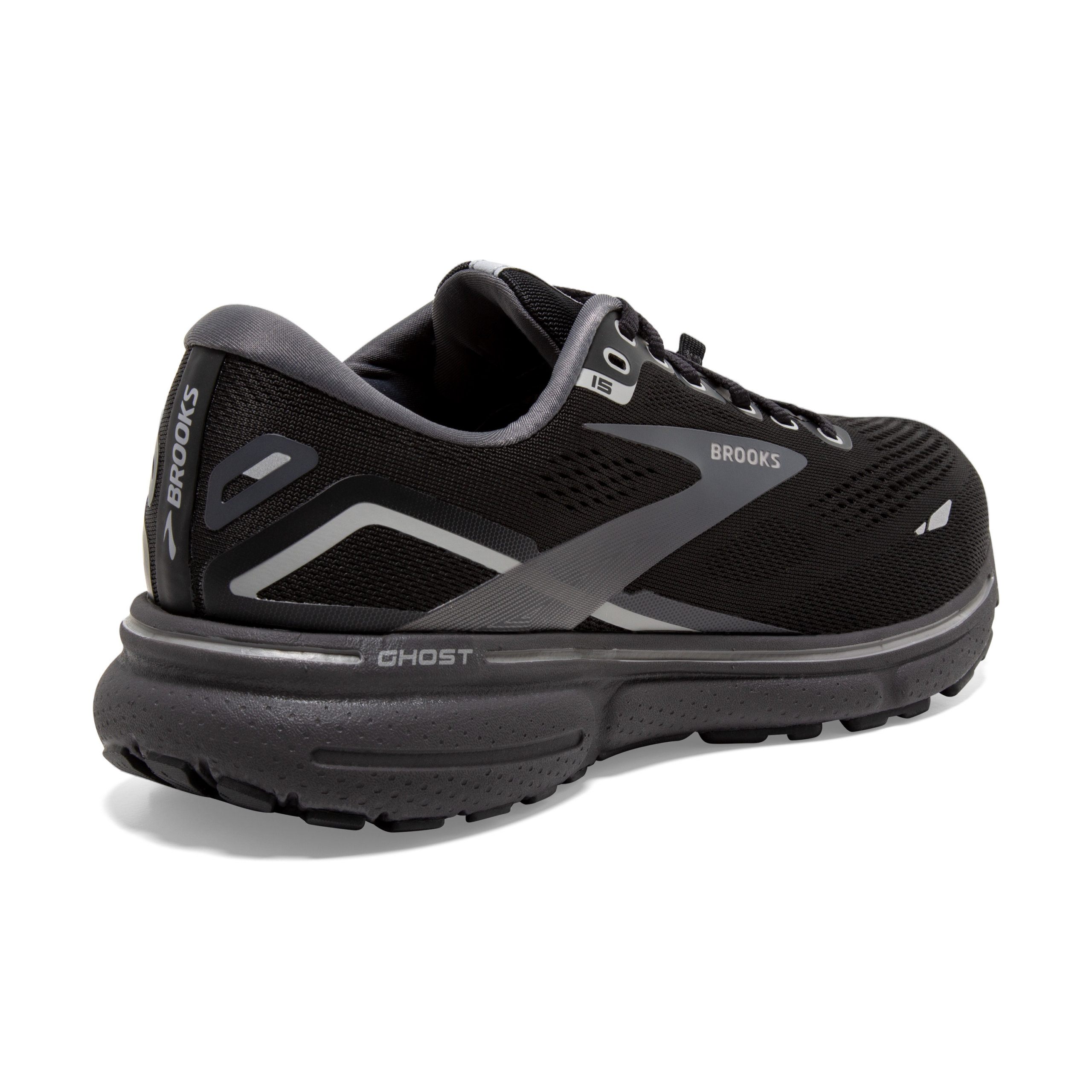 BROOKS GHOST 15 GTX Black/Blackened Pearl/Alloy – Image 6