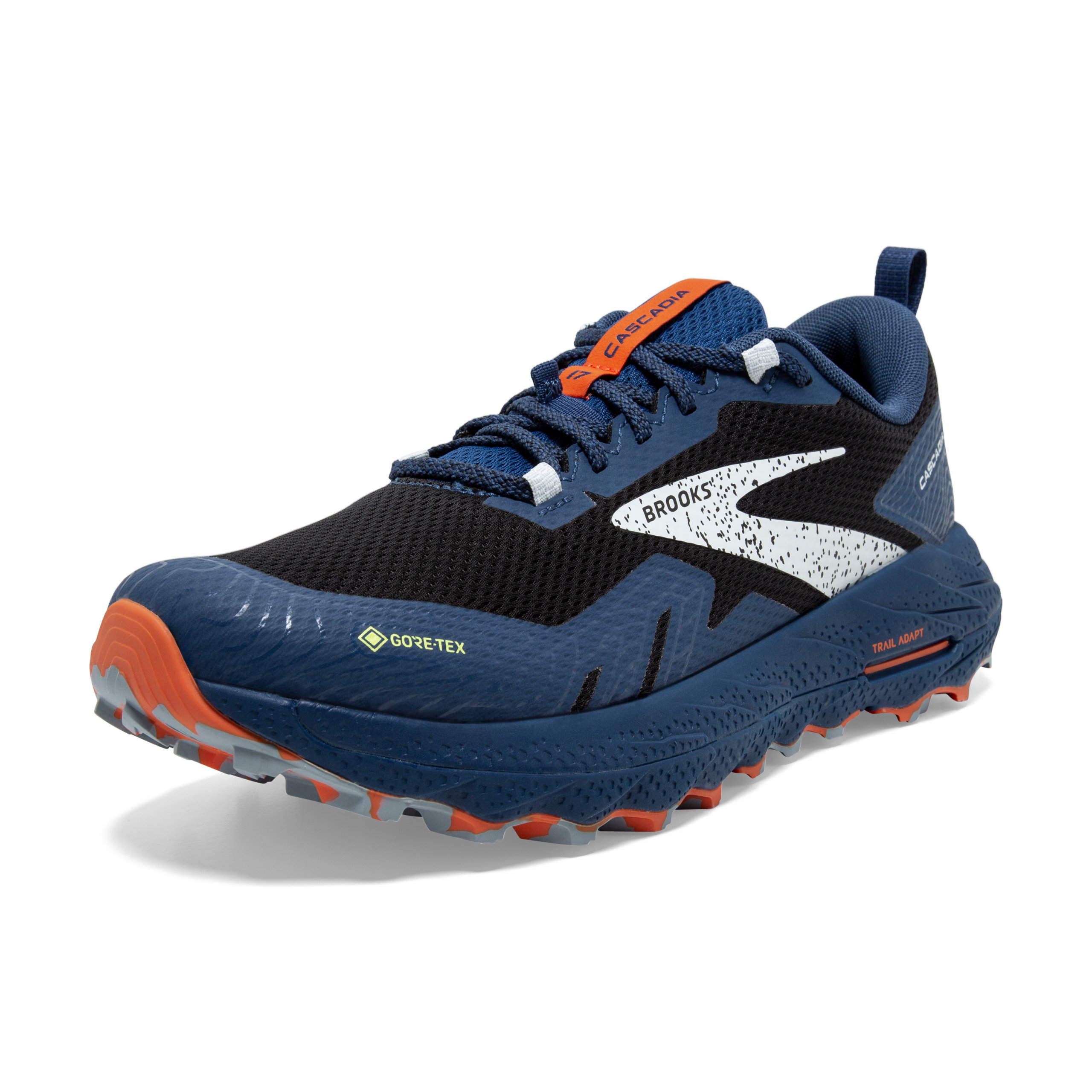 BROOKS CASCADIA 17 GTX Black/Blue/Firecracker – Image 3