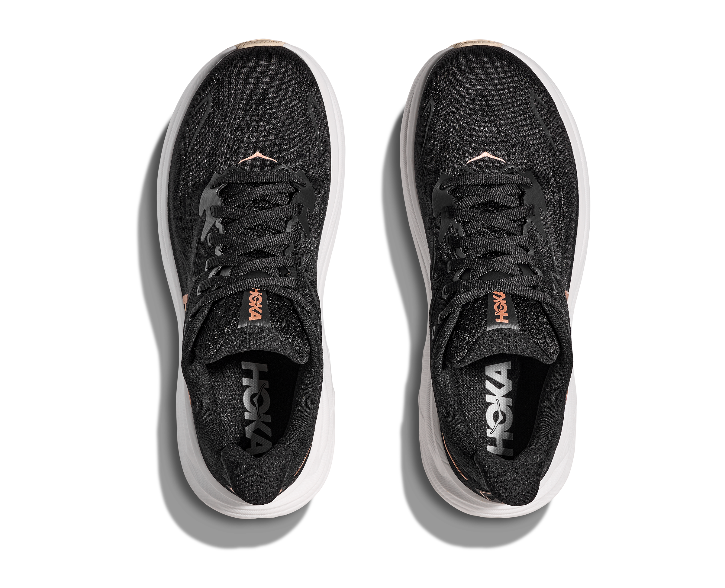 HOKA CLIFTON 10 Black / Rose Gold – Image 3