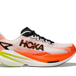 HOKA MACH X3 White / Neon Tangerine