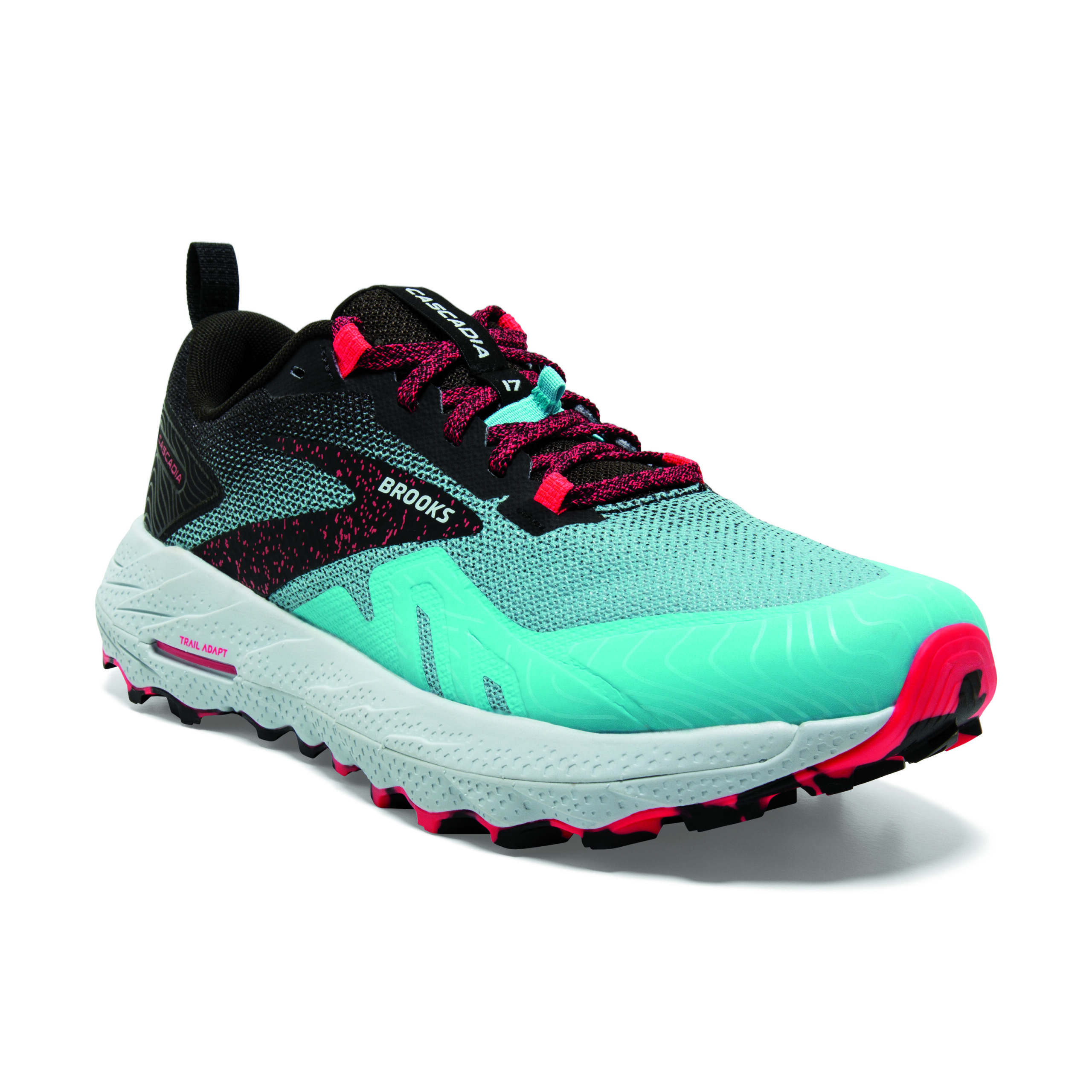 BROOKS CASCADIA 17 Bluefish/Black/Diva Pink