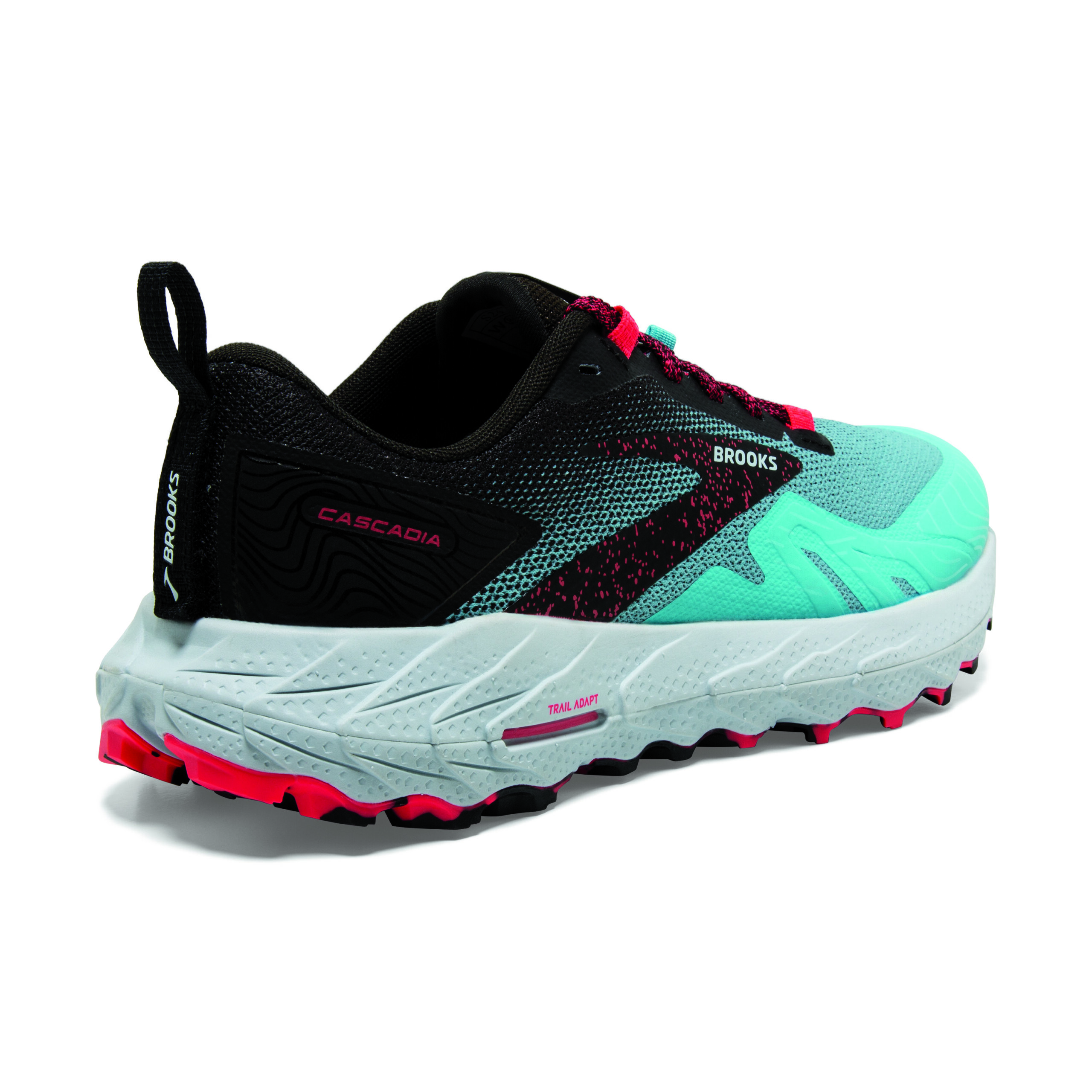 BROOKS CASCADIA 17 Bluefish/Black/Diva Pink – Image 7