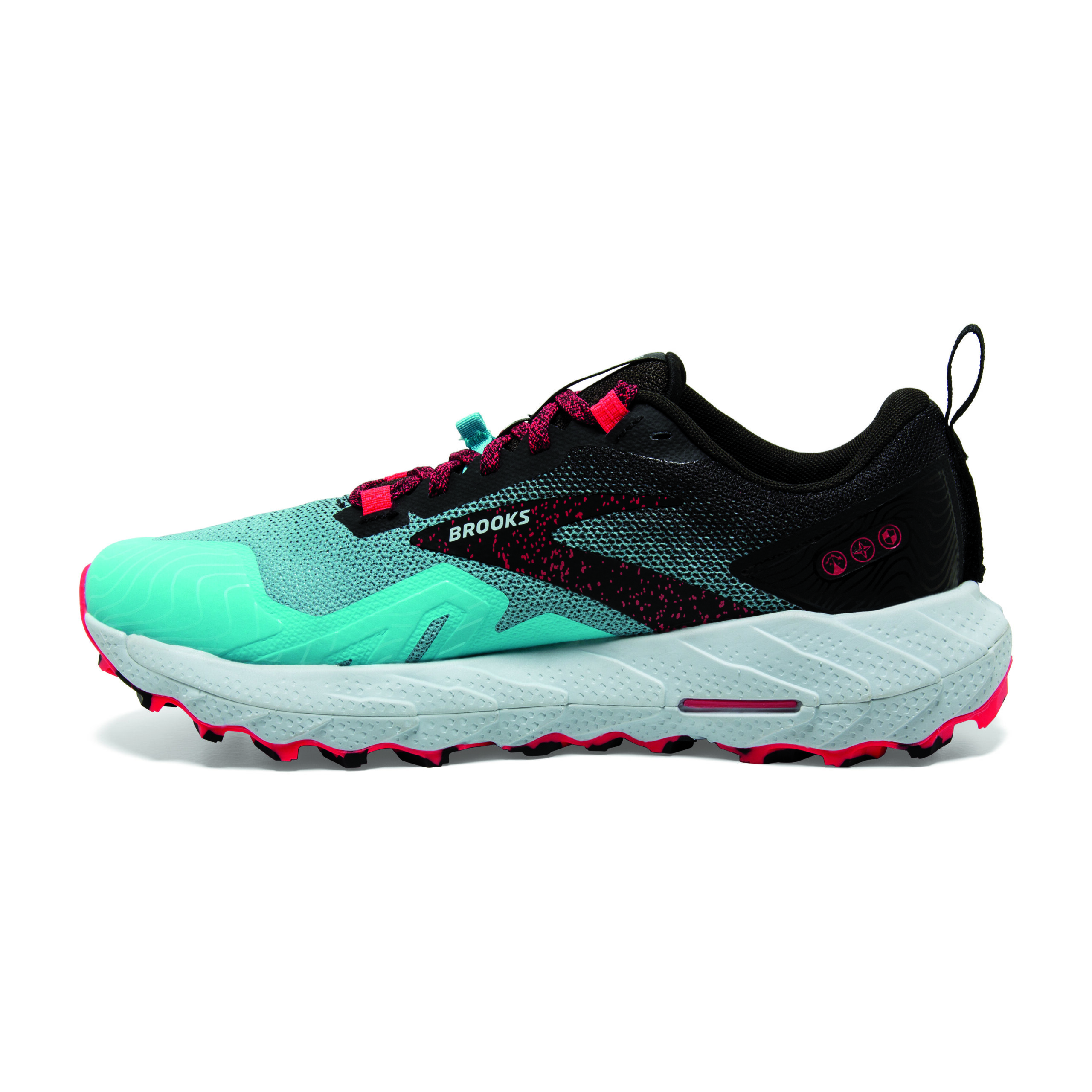 BROOKS CASCADIA 17 Bluefish/Black/Diva Pink – Image 6