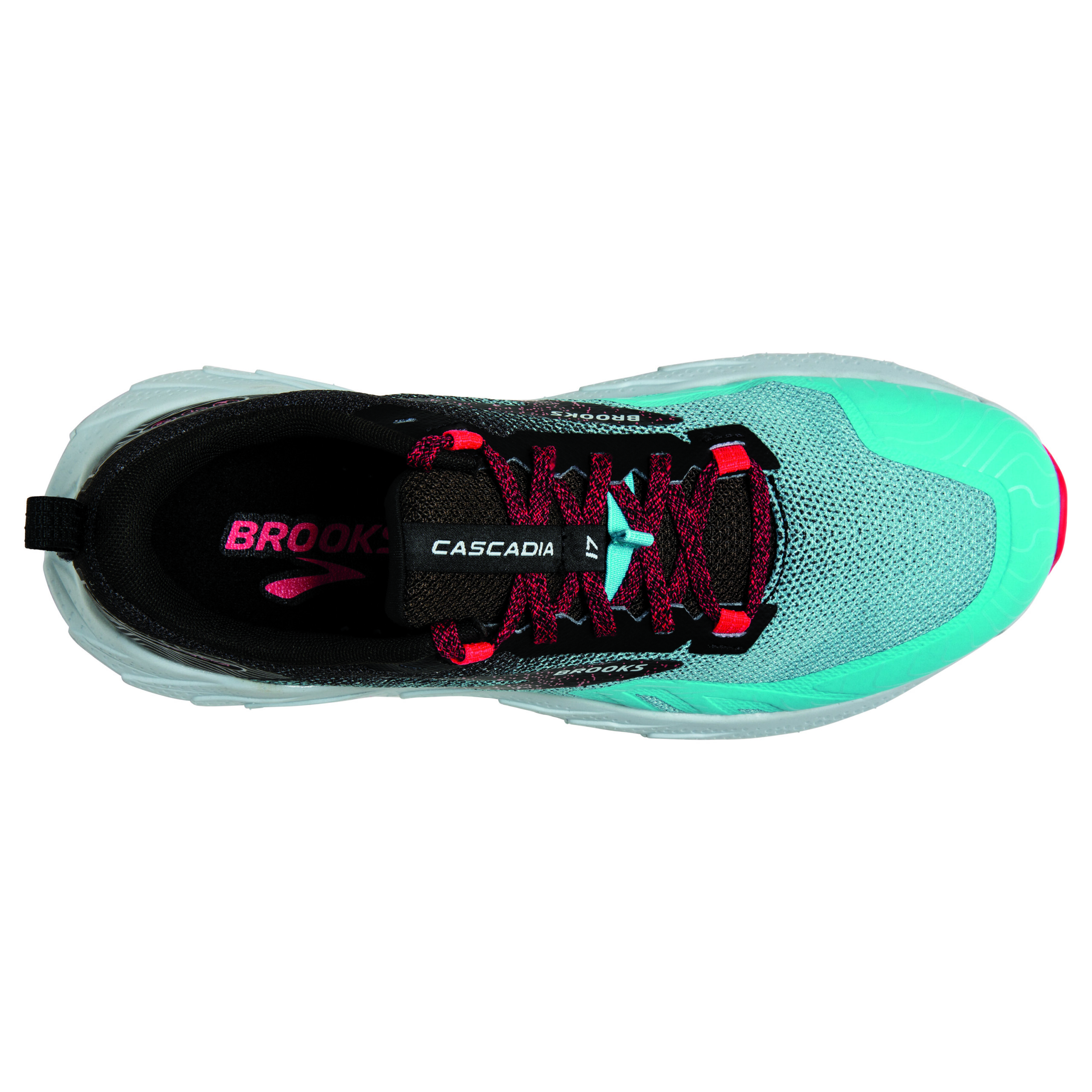 BROOKS CASCADIA 17 Bluefish/Black/Diva Pink – Image 5