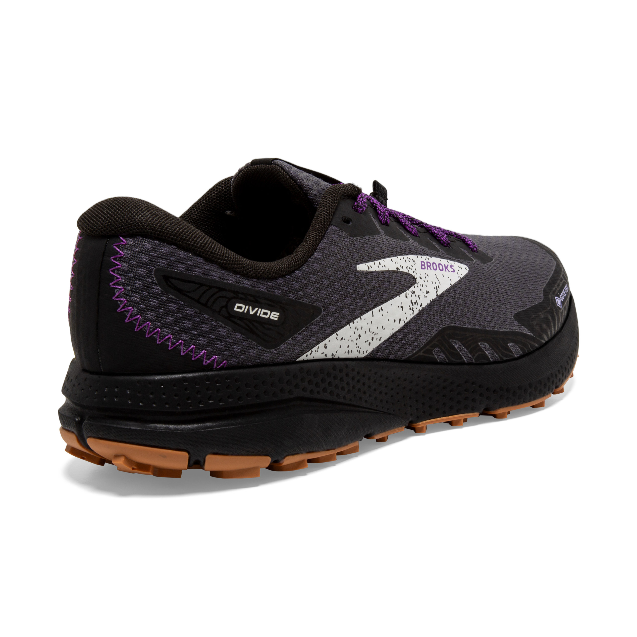 BROOKS DIVIDE 4 GTX Black/Blackened Pearl/Purple – Image 7