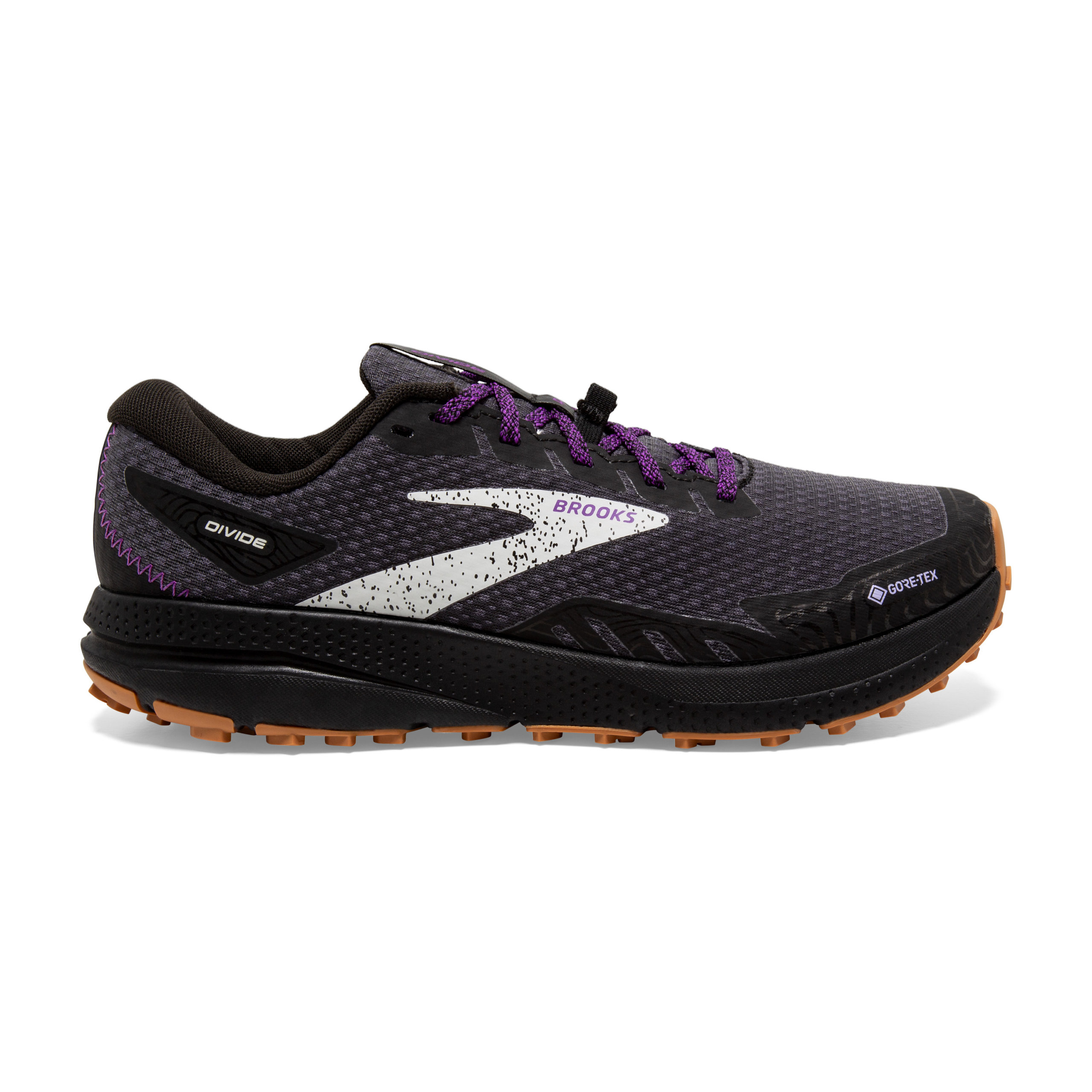 BROOKS DIVIDE 4 GTX Black/Blackened Pearl/Purple – Image 6