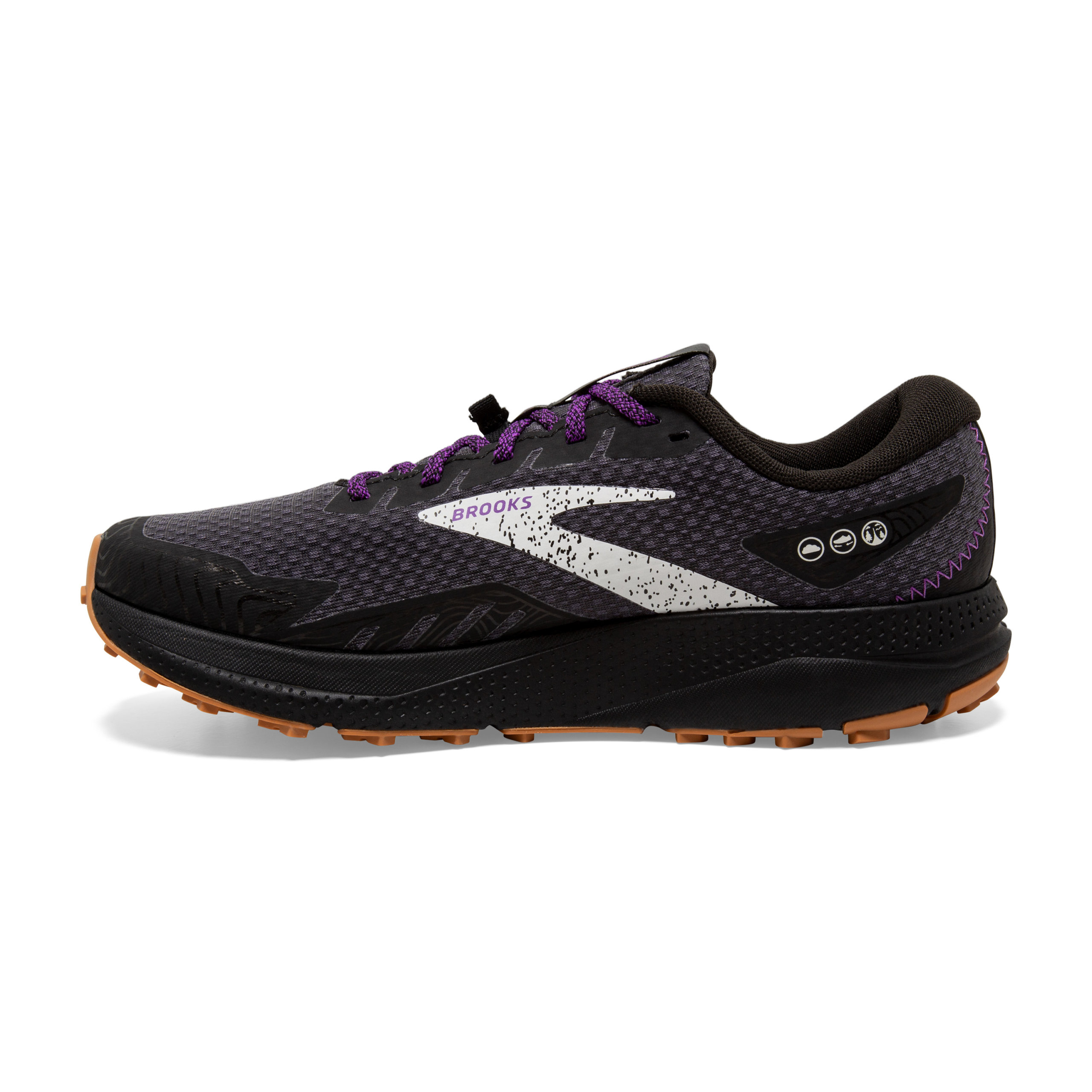 BROOKS DIVIDE 4 GTX Black/Blackened Pearl/Purple – Image 5