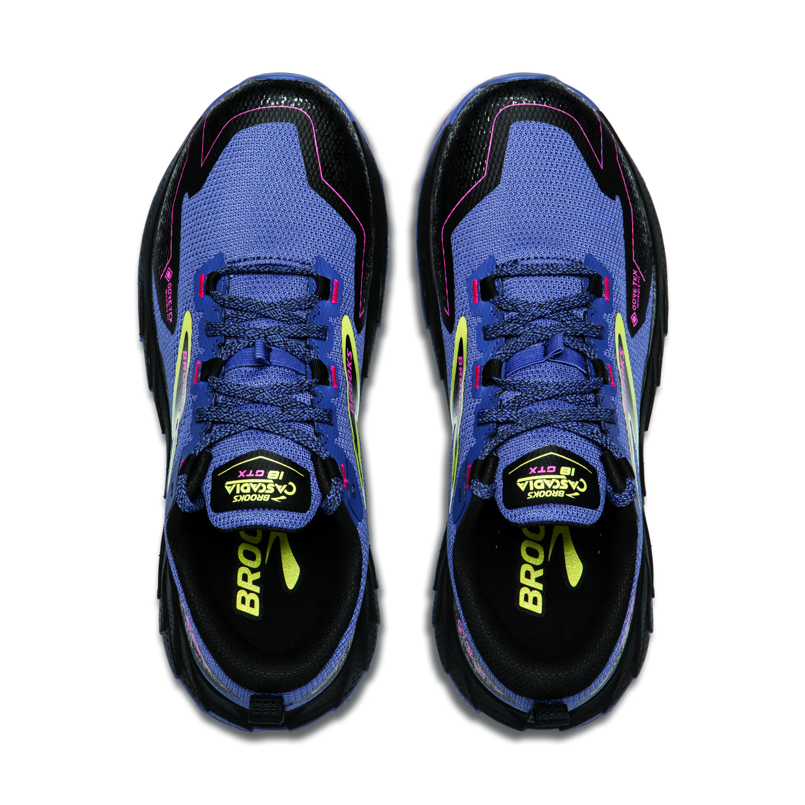 BROOKS CASCADIA 18 GTX Grey Blue/Black/Pink – Image 3