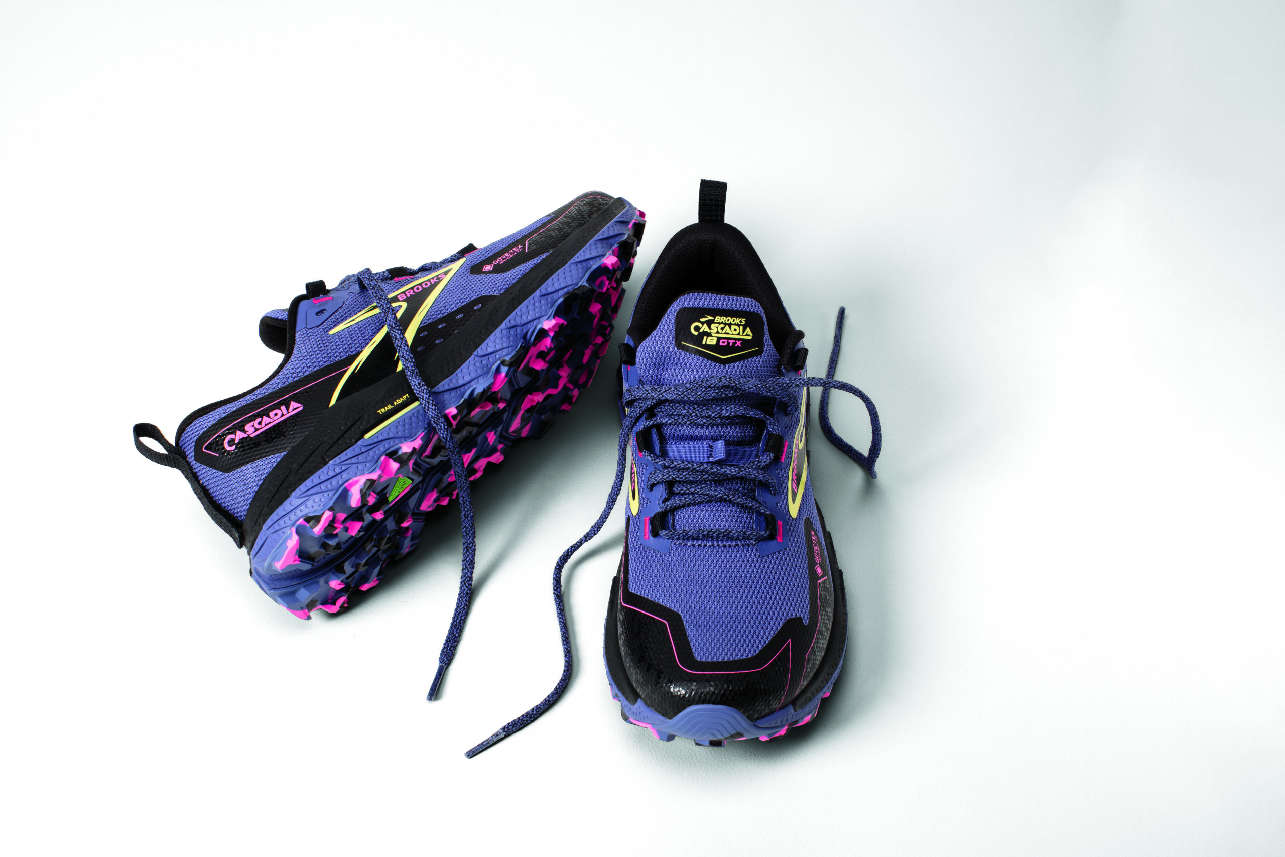 BROOKS CASCADIA 18 GTX Grey Blue/Black/Pink – Image 8
