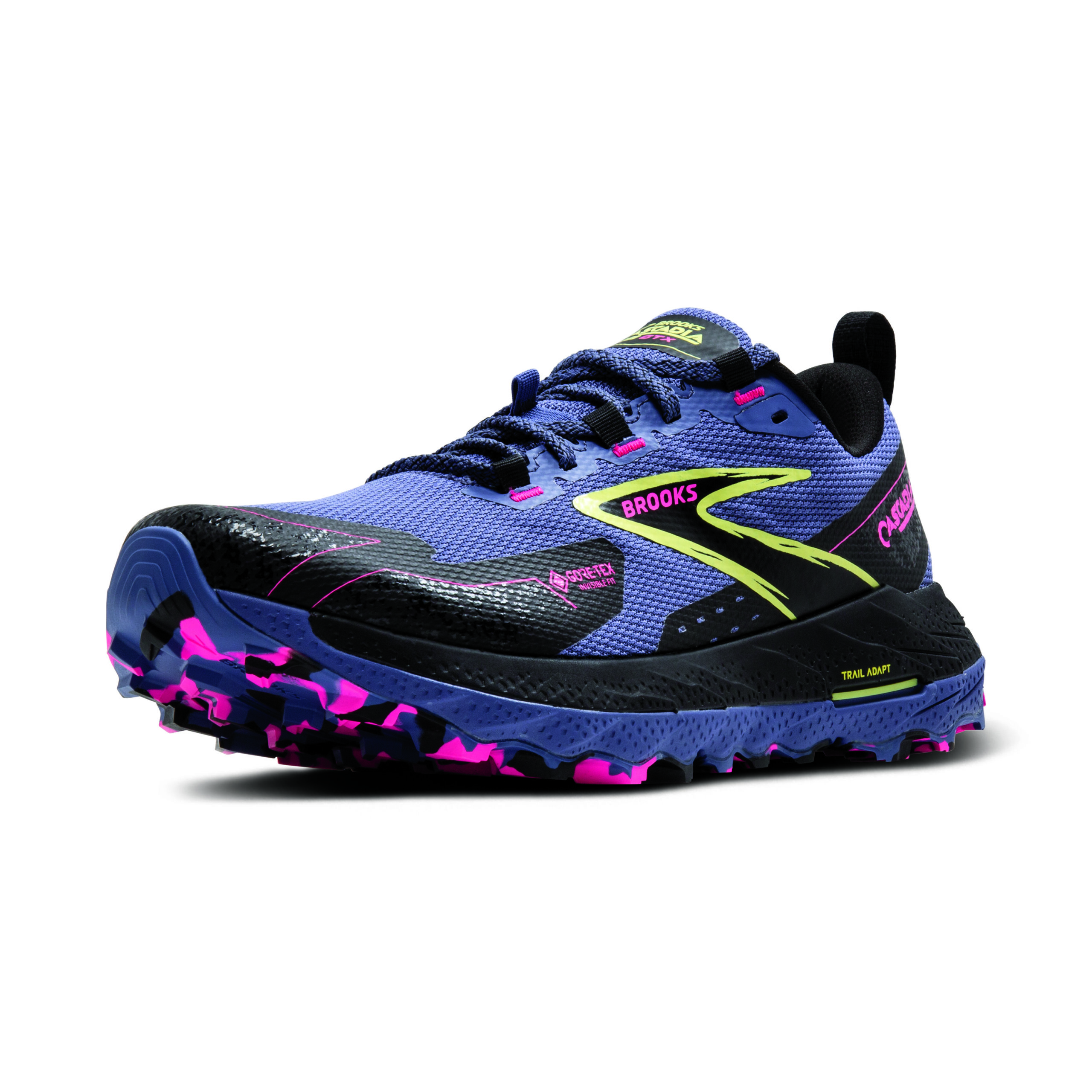 BROOKS CASCADIA 18 GTX Grey Blue/Black/Pink – Image 5