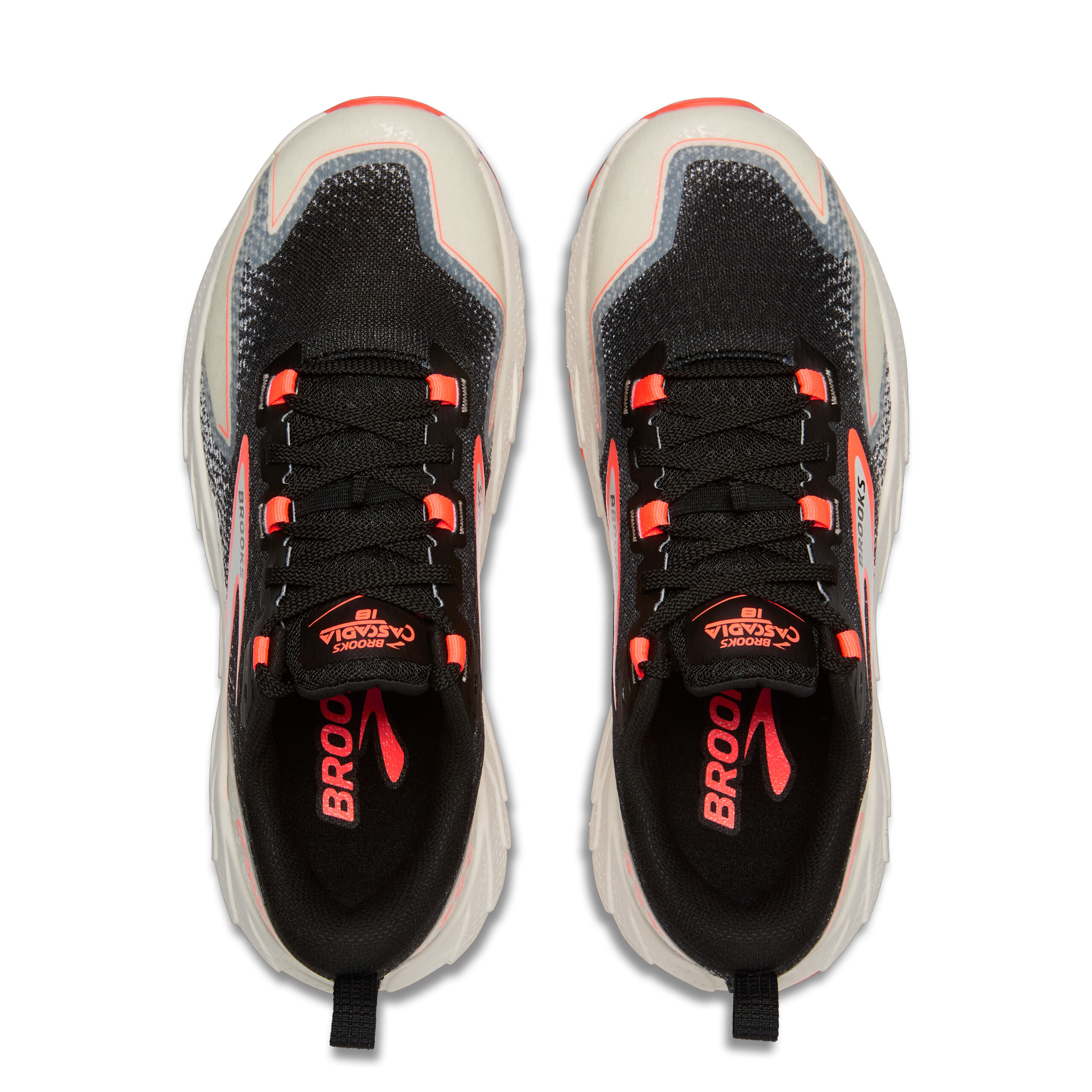 BROOKS CASCADIA 18 Black/Blue Wash/Flame – Image 4