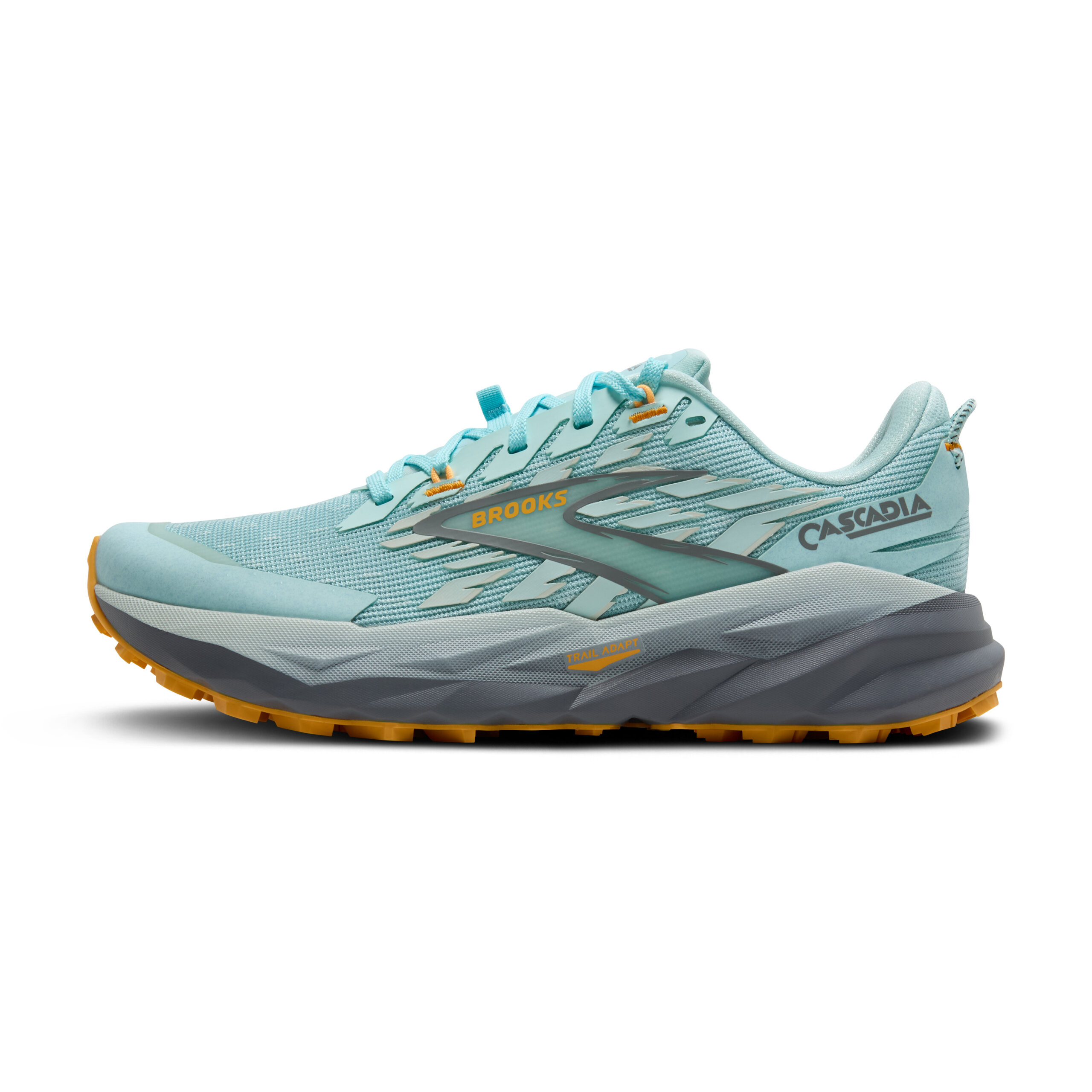 BROOKS CASCADIA 19 Clearwater/Primer Grey/Apricot – Image 9