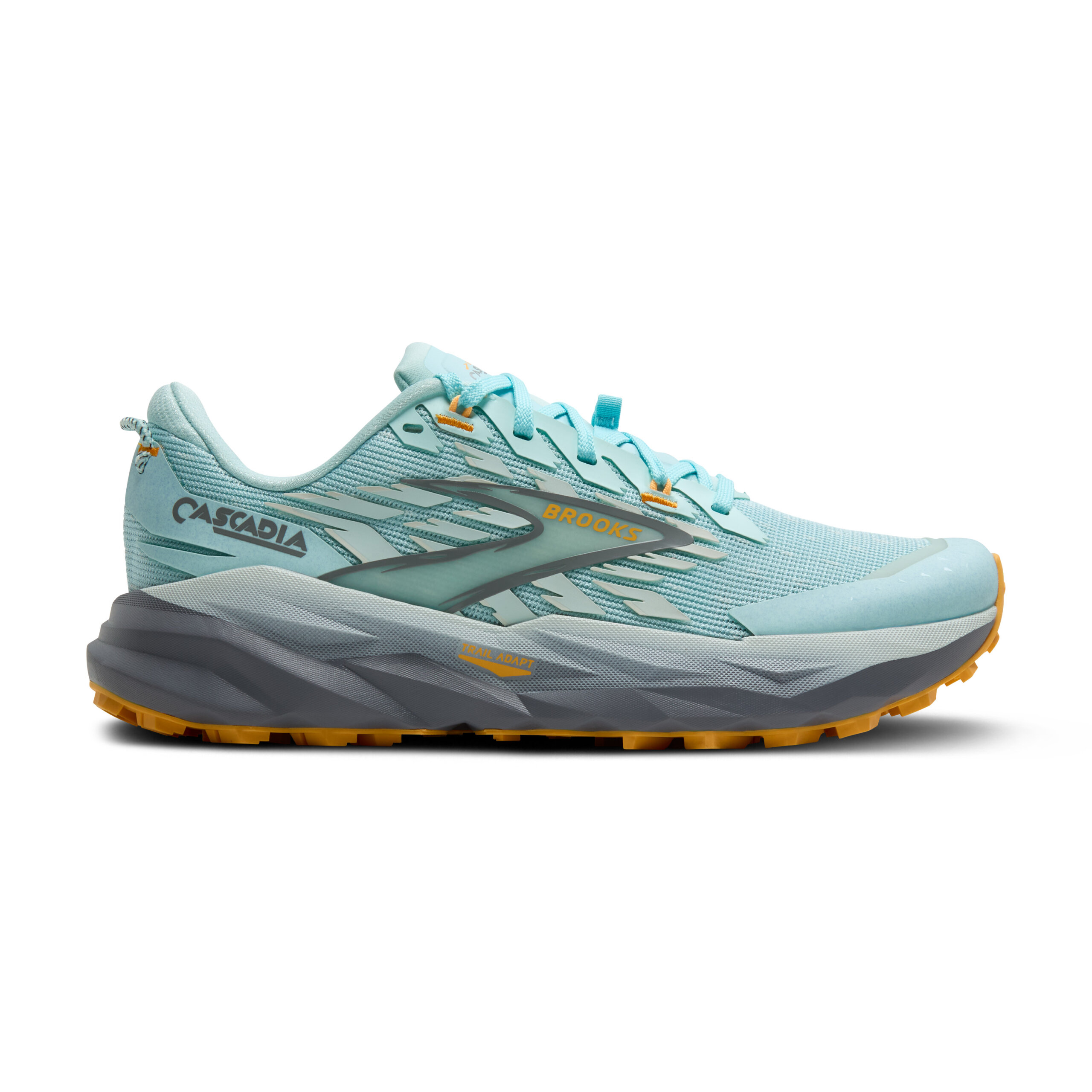 BROOKS CASCADIA 19 Clearwater/Primer Grey/Apricot – Image 4