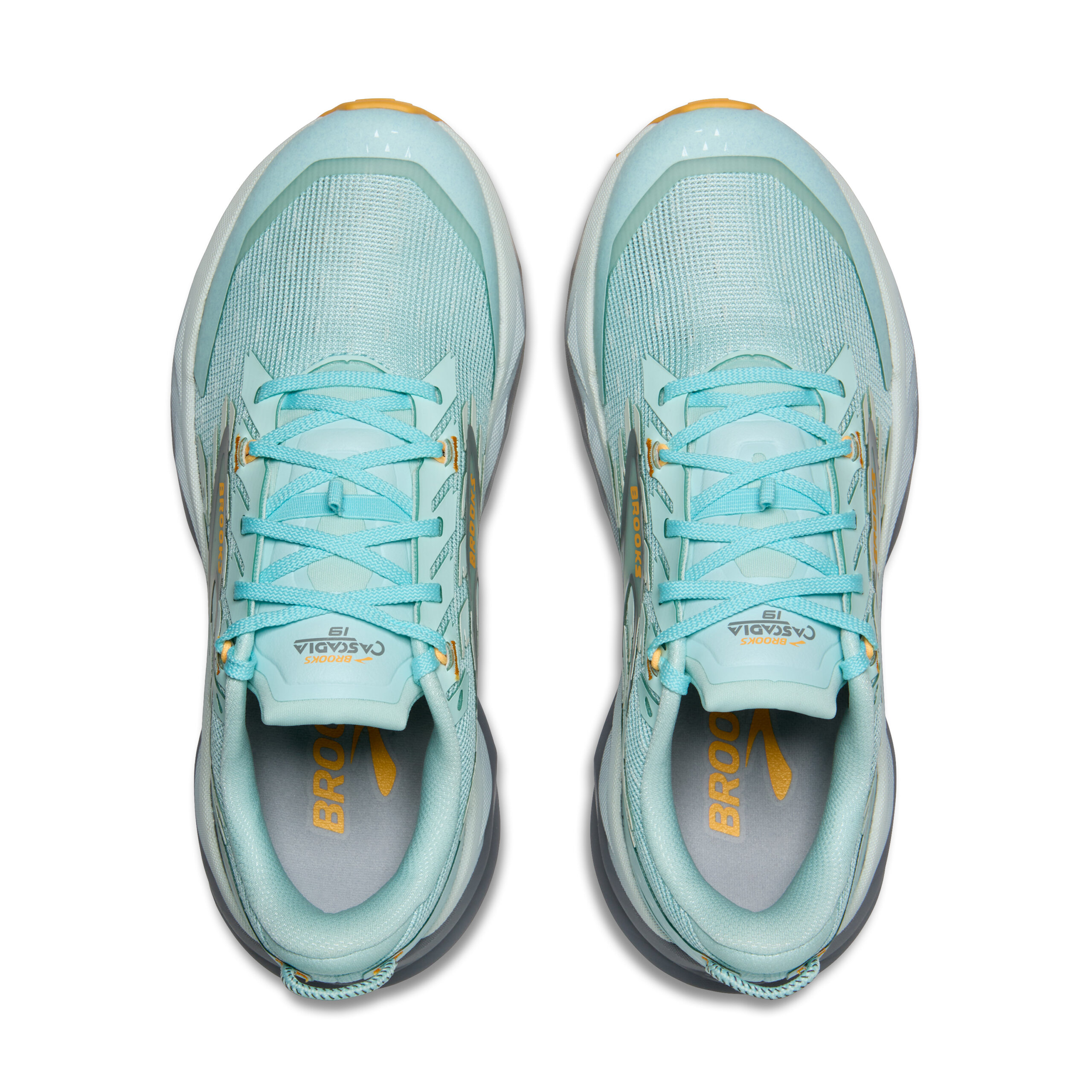 BROOKS CASCADIA 19 Clearwater/Primer Grey/Apricot – Image 6
