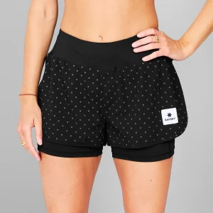 Reflective Polka 2 In 1 Pace Shorts 3"