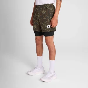 Camo Pace 2 in 1 Shorts 5''