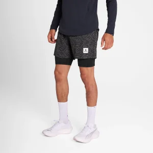 Reflective Pace 2 in 1 Shorts 5''