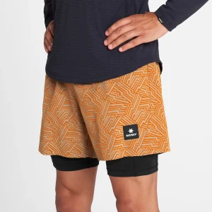 Reflective Pace 2 in 1 Shorts 5''
