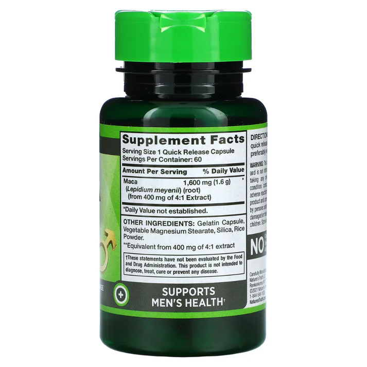 Maca, 1600 mg – 60 capsules – Image 2