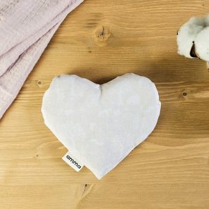 Coussin réconfort Cœur pour bébé en coton (Forêt enchantée)