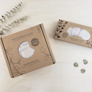 Duo Détente (coussin épaule & masque) chanvre et coton bio sable