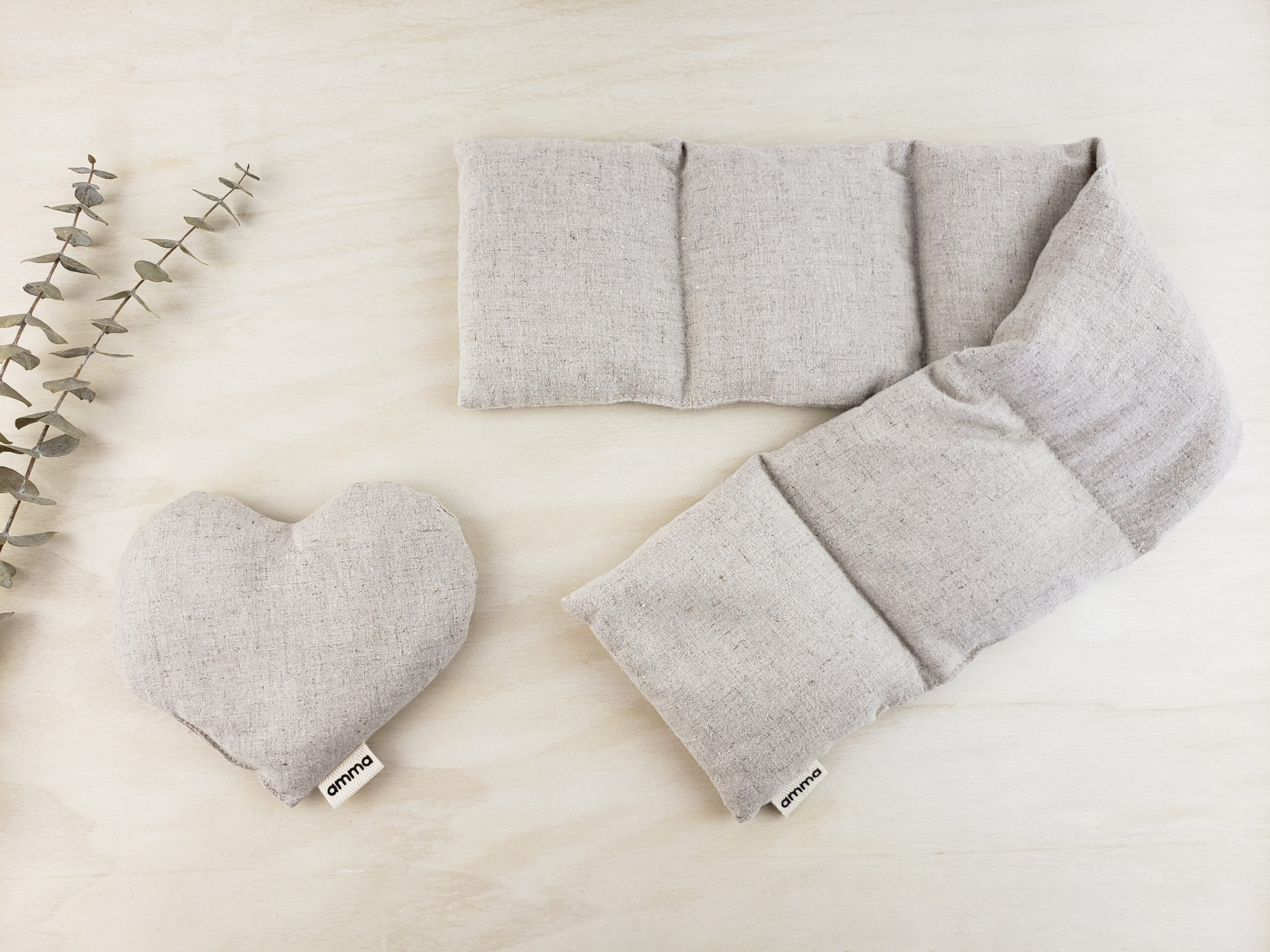 Duo maternité Long coussin & cœur sable