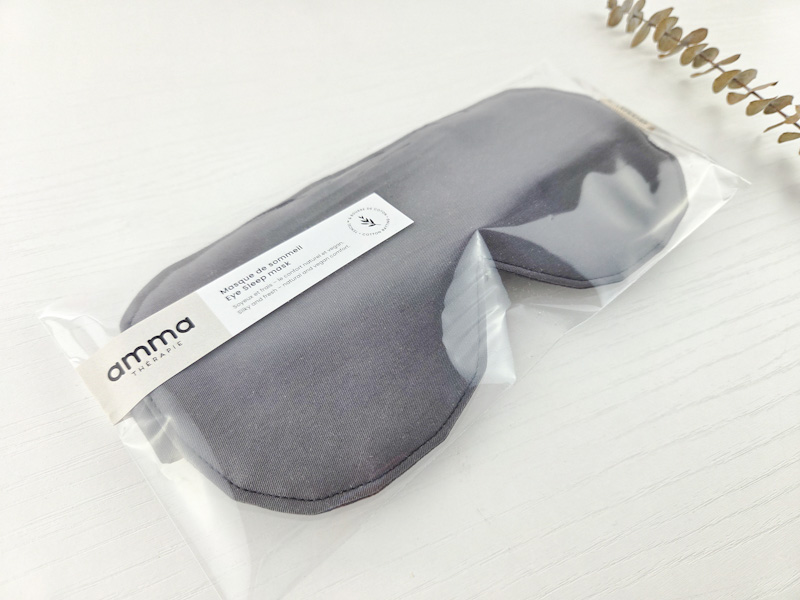 Masque de sommeil en Tencel™ Gris foncé – Image 3