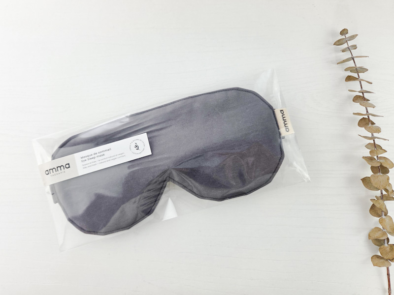 Masque de sommeil en Tencel™ Gris foncé – Image 2