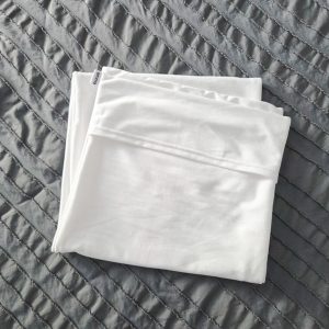 Taie pour oreiller de corps en tricot de coton biologique – 48 x 12 po