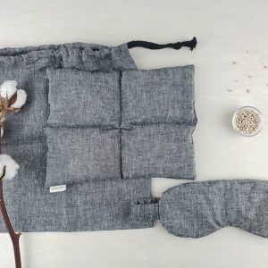 Ensemble pour vos règles en coton biologique gris