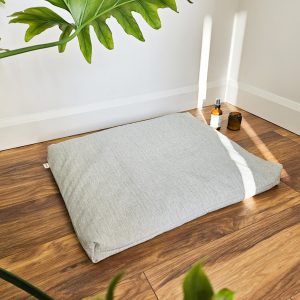 Coussin de sol et de méditation (Zabuton) gris ciment