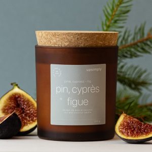 Bougie de soja – Pin, cyprès & figue