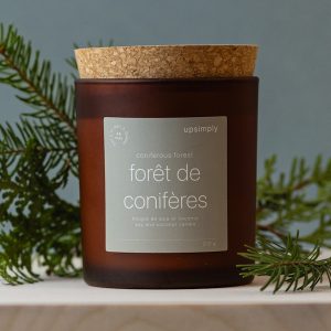 Bougie de soja – Forêt de conifères