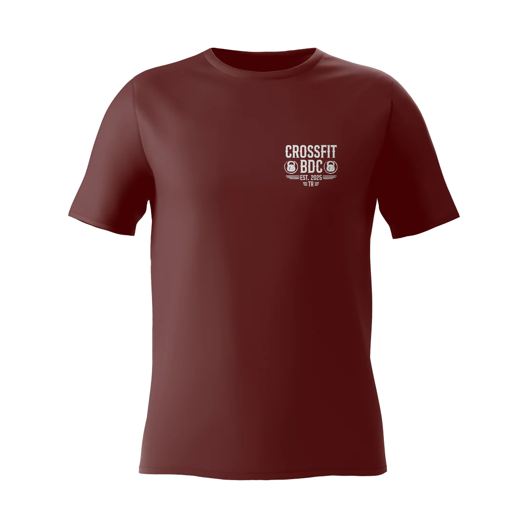 T-Shirt CrossfitBDC - Bourgogne (Oversize)