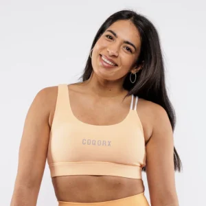 Brassière côtelé orange