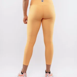 Legging orange côtelé