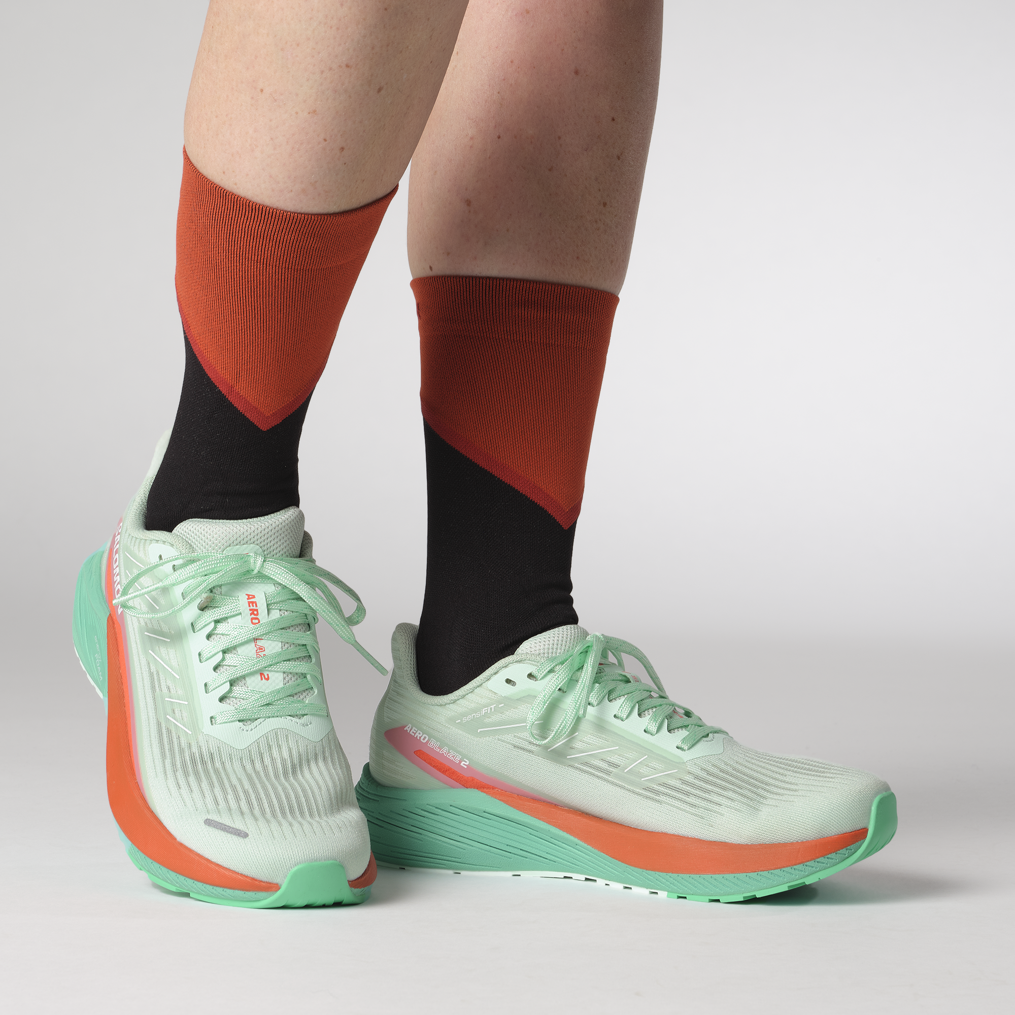 SALOMON AERO BLAZE 2 Bay / Cherry Tomato / Electric Green – Image 6