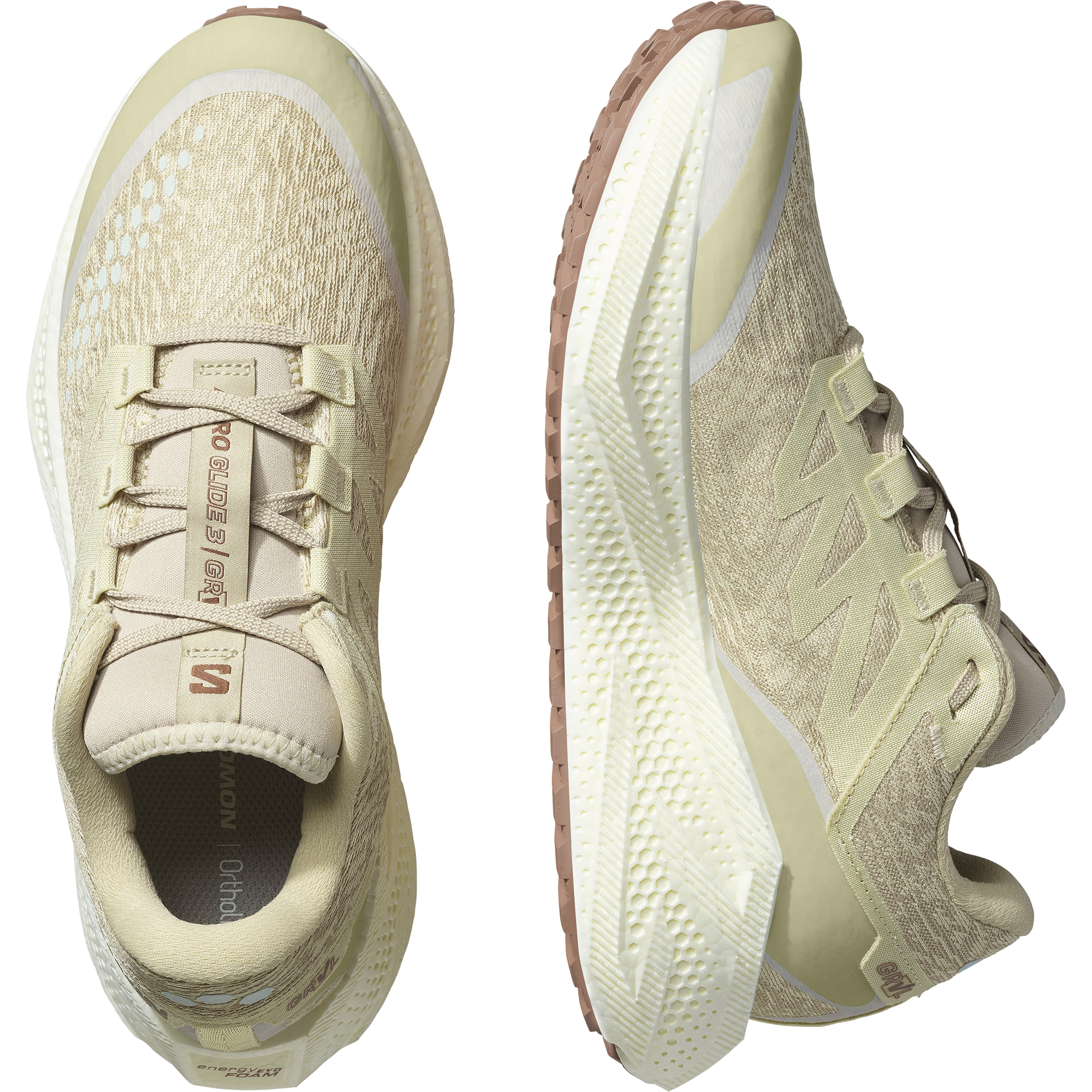 SALOMON AERO GLIDE 3 GRVL Green Haze / Vanilla Ice / Russet – Image 8