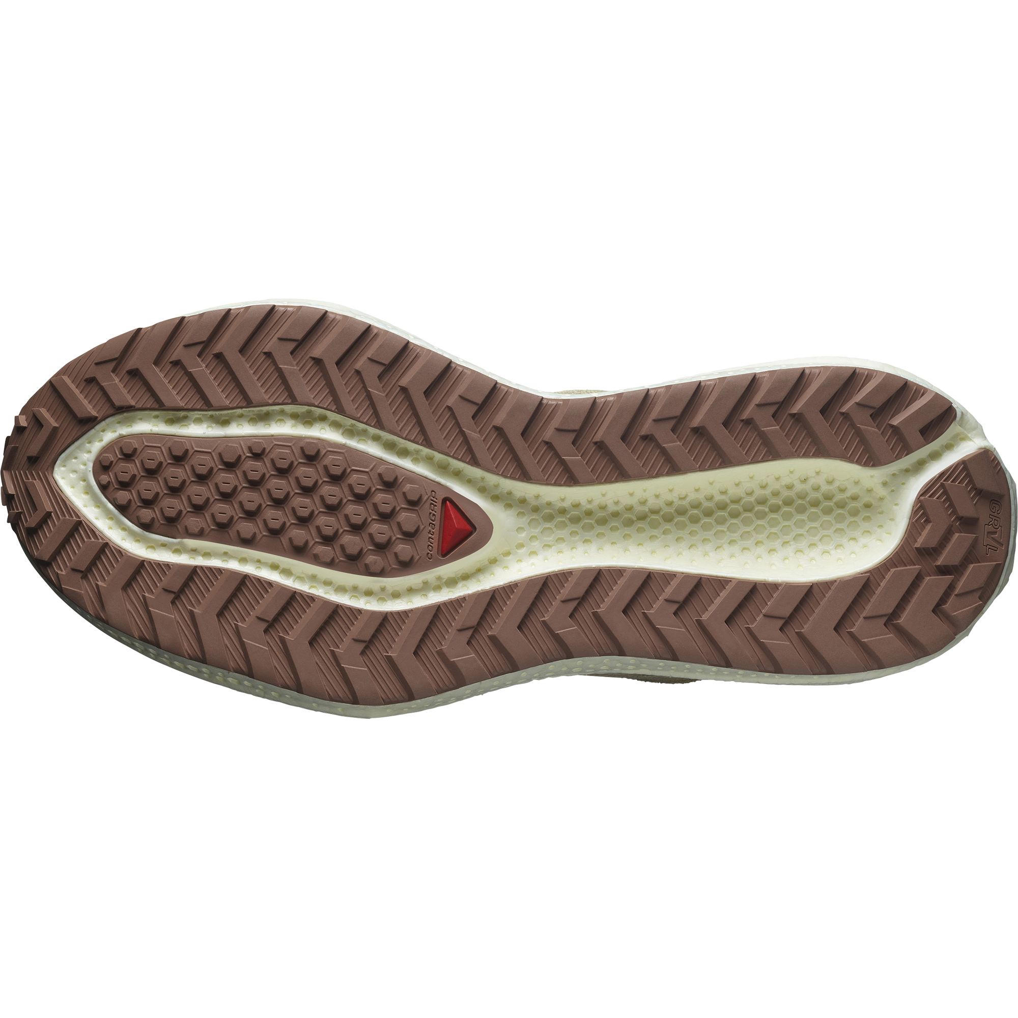 SALOMON AERO GLIDE 3 GRVL Green Haze / Vanilla Ice / Russet – Image 2