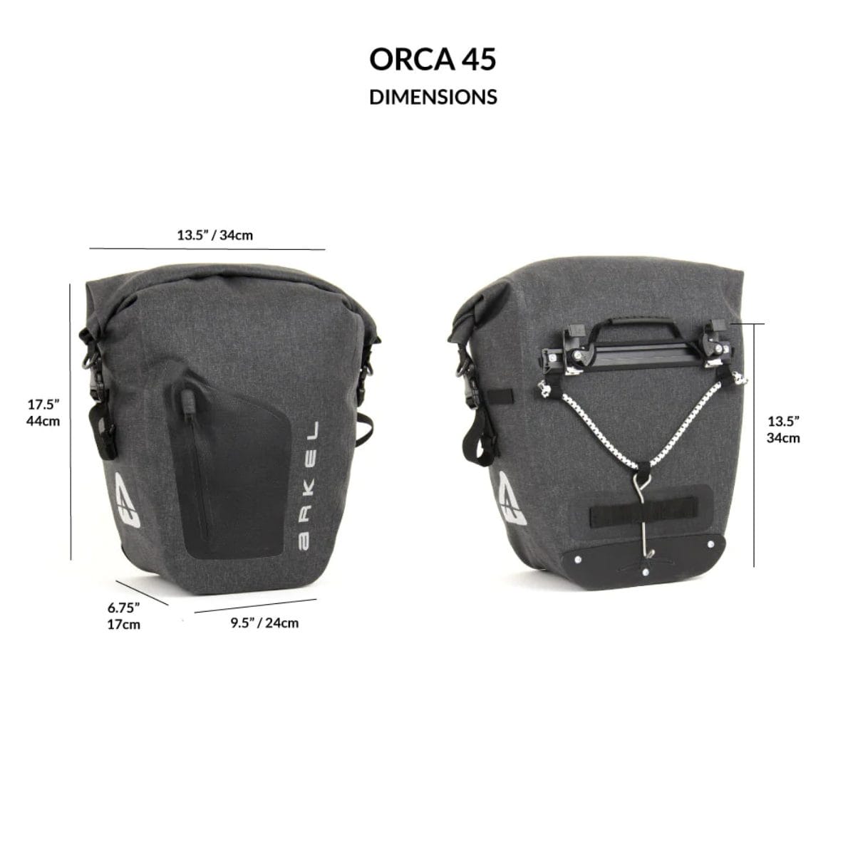 ARKEL ORCA PANNIERS - 22.5L X 2 – Image 3