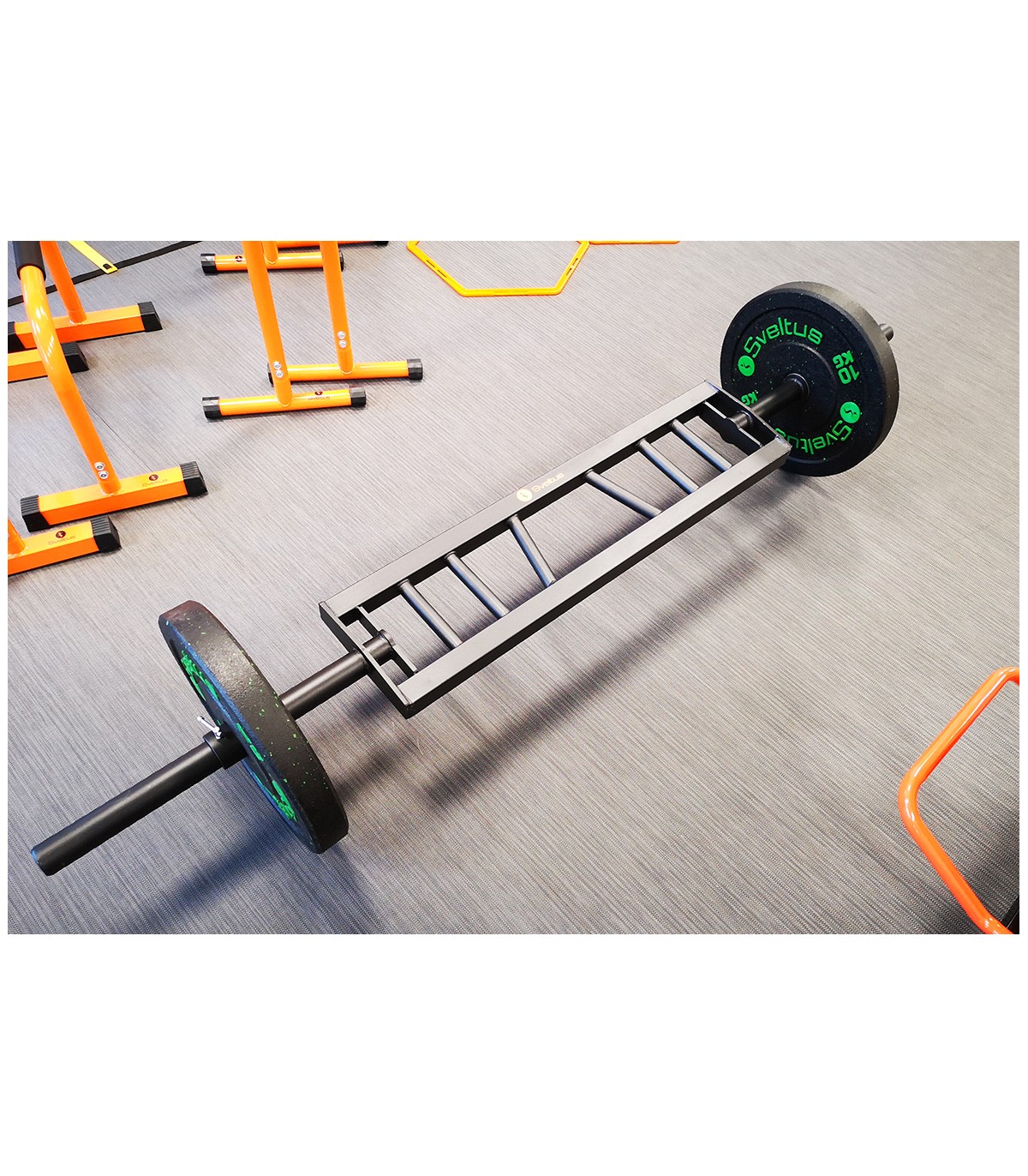 Sveltus Football barre 208cm 20kg Ø48mm + 2 stop disques vissables – Image 2