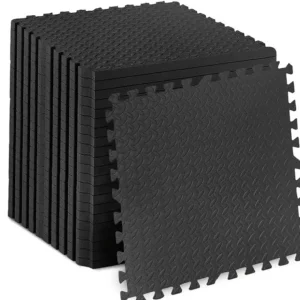 REVETEMENT DE SOL A EMBOÎTEMENT NOIR 60cm x 60cm x 10mm REF DMZ80107