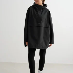 Black Waterproof Oversized Anorak