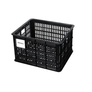 Caisse plastique vélo Basil Crate M, fixation UniKlip 2