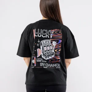LUCKY LIFE Crop top oversize femme