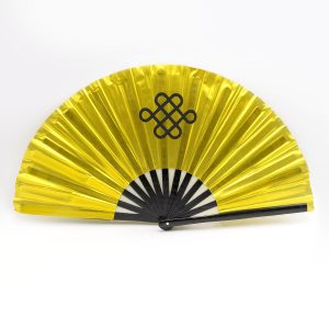 Eventail décoré tiges en bois FUJIMAE (40237)