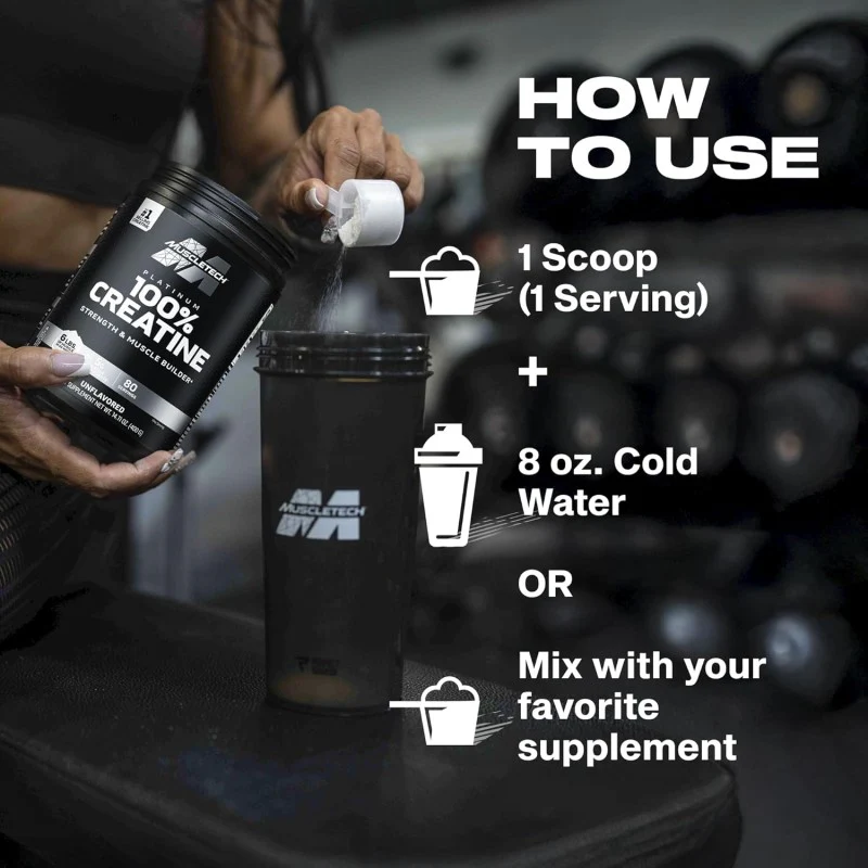 100% CREATINE PLATINUM MUSCLETECH – Image 4