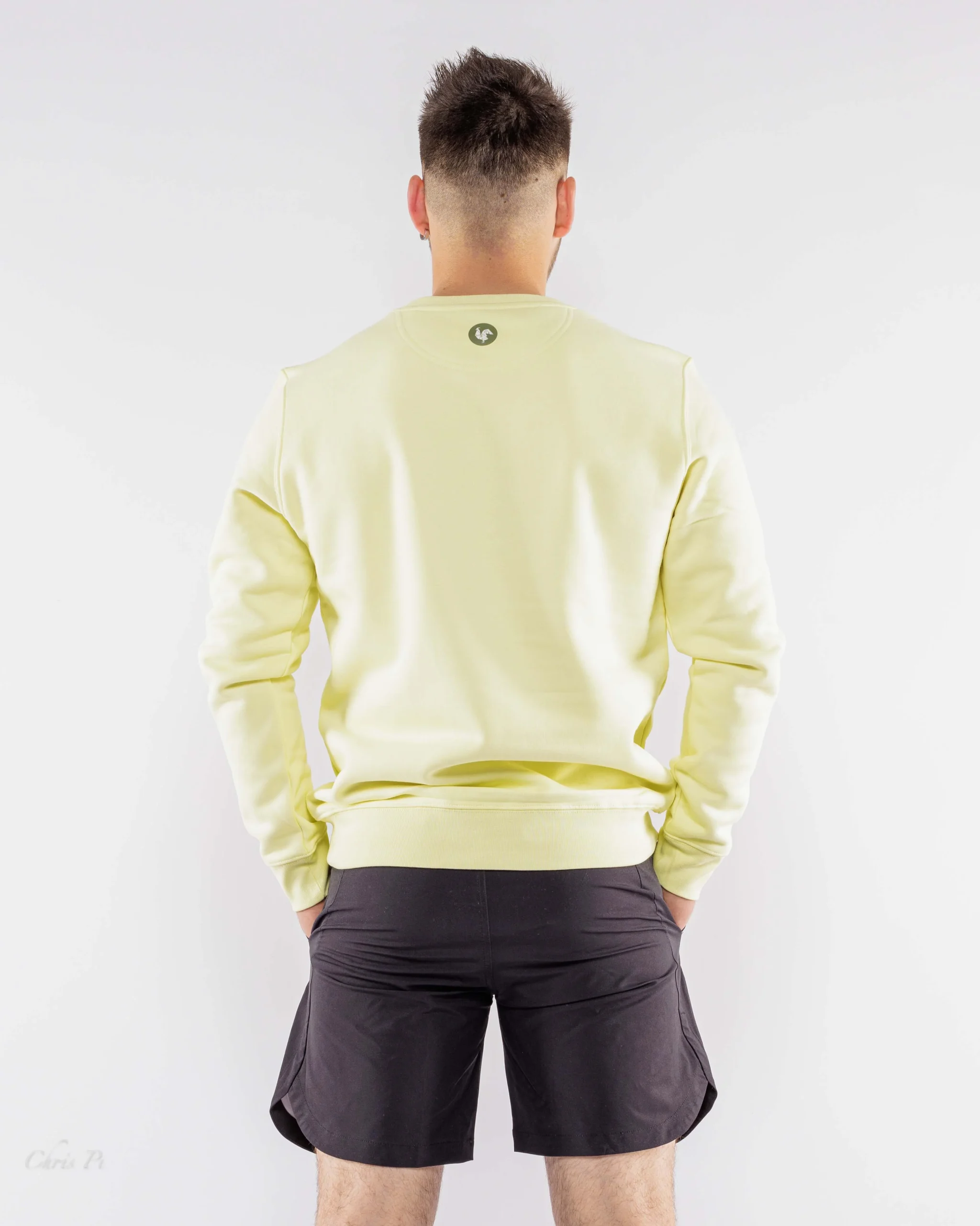SWEAT RAS DE COU Unisexe Yellow – Image 3